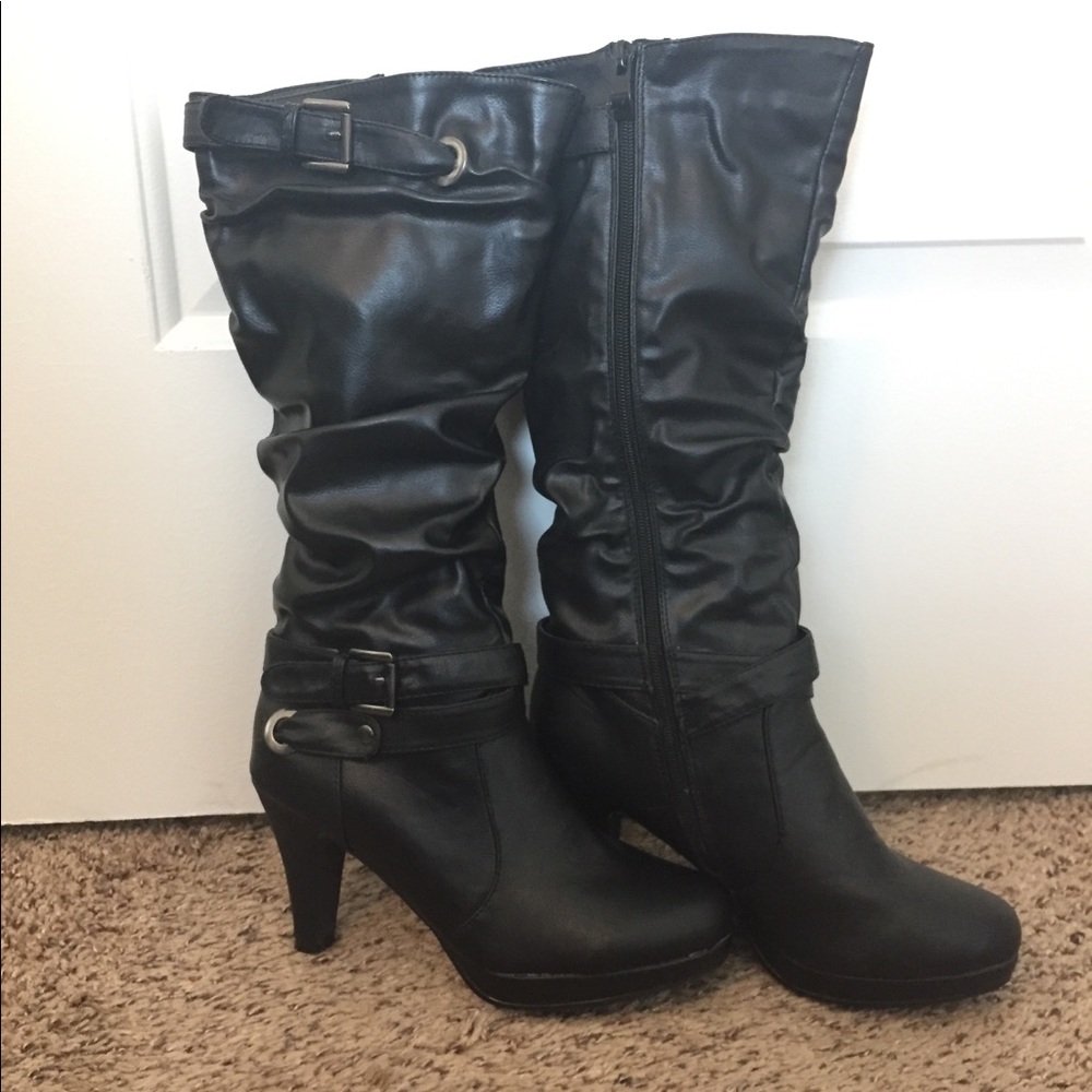 Never Worn! Black Boots. Size 7